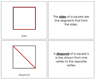 Study of a Square Book - Montessori Print Shop