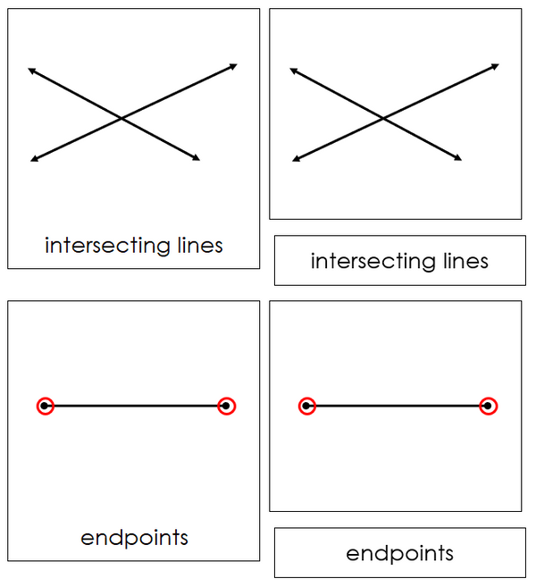 The Study of Lines Cards - Montessori Print Shop