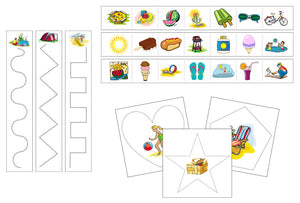 Summer Cutting Work - Preschool Activity by Montessori Print Shop