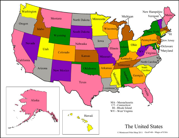 us map blank color