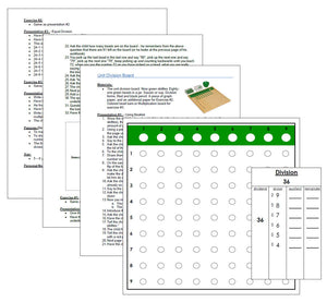 Printable Montessori Unit Division Board and Instructions - Montessori Print Shop