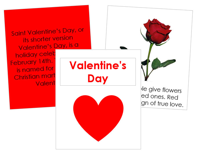 Valentine's Day Cards & Booklet - Montessori Print Shop