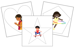 Children Cutting Work - Montessori Print Shop preschool activity