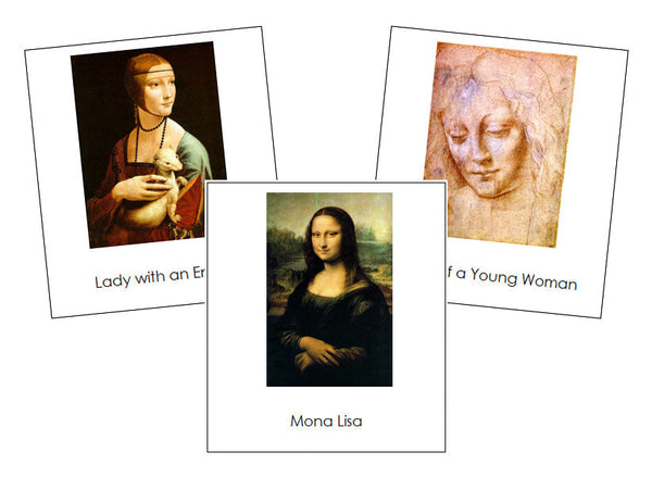 Leonardo da Vinci Art Cards - Montessori Print Shop