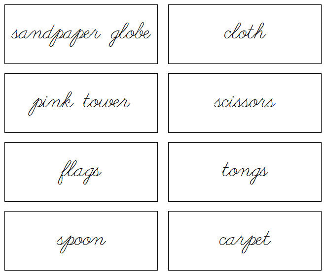 Cursive Folder Label Cursive Printable Pantry Labels