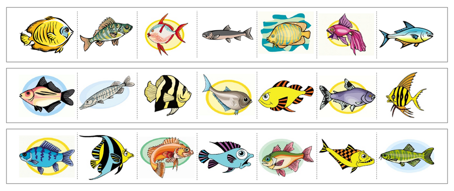 Fish Cutting Work - Preschool Activity by Montessori Print Shop