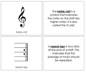 Musical Notes & Symbols Book - Montessori Print Shop