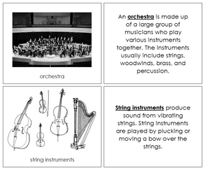 Orchestra Nomenclature Book - Montessori Print Shop