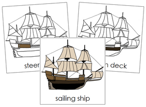 Sailing Ship Nomenclature Cards - Montessori Print Shop