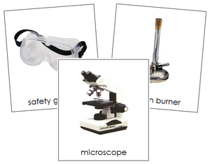 Science Equipment 3-Part Cards - Montessori Print Shop