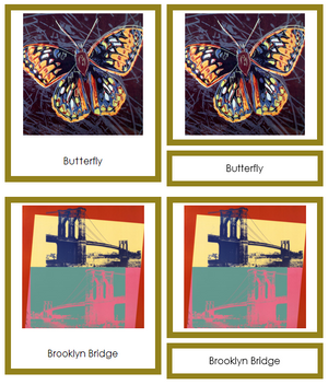 Andy Warhol Art Cards (borders) - Montessori Print Shop